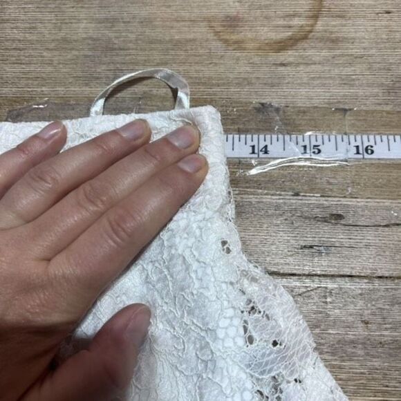 City Triangles Women's Floral Print Lace Overlay A-Line Mini Skirt White‎ Size 5 - Picture 2 of 10